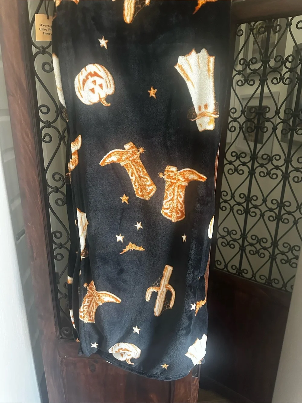 Wrangler Halloween Blanket NWT